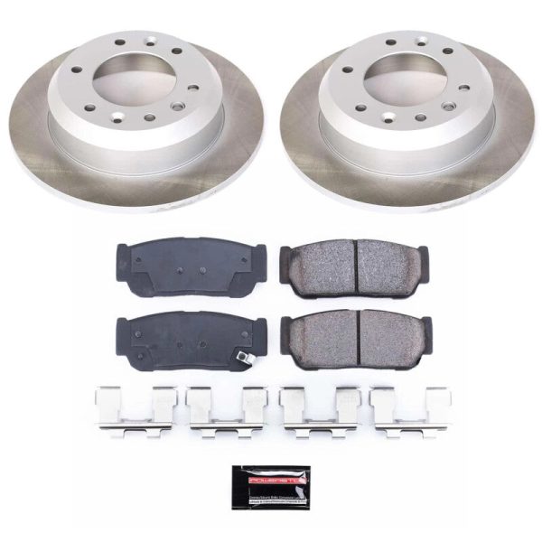 Power Stop 2006 Kia Sedona Rear Semi-Coated Rotor Kit Supply