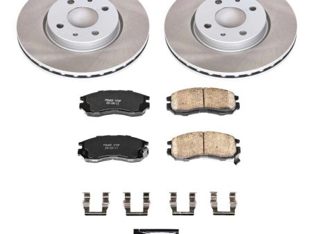 Power Stop 93-95 Eagle Summit Front Semi-Coated Rotor Kit Fashion