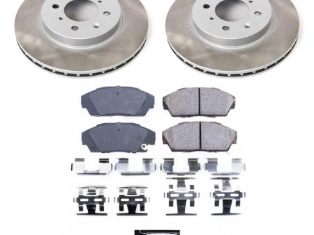 Power Stop 90-93 Honda Civic Front Semi-Coated Rotor Kit For Discount