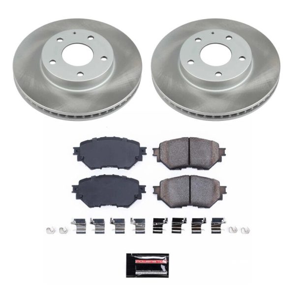 Power Stop 14-16 Mazda 3 Front Semi-Coated Rotor Kit Online Sale