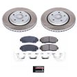 Power Stop 19-22 Honda Passport Front Semi-Coated Rotor Kit Supply