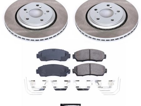 Power Stop 19-22 Honda Passport Front Semi-Coated Rotor Kit Supply