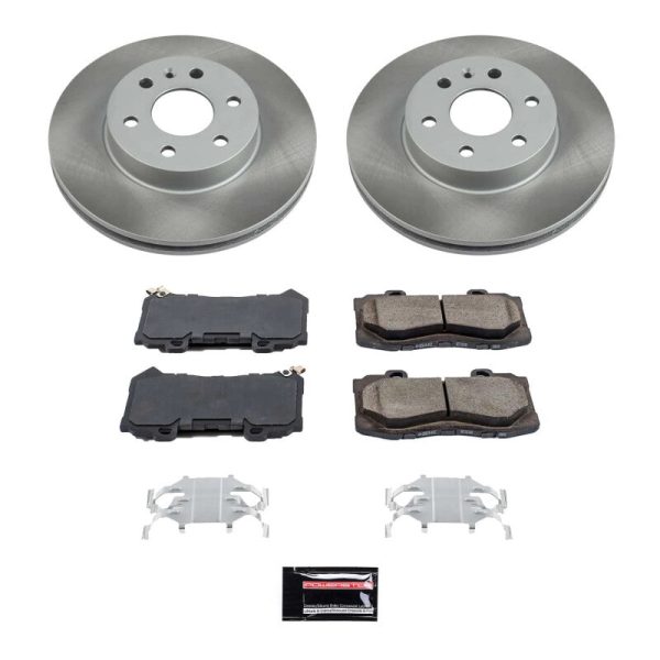 Power Stop 15-20 GMC Canyon Front Semi-Coated Rotor Kit Supply