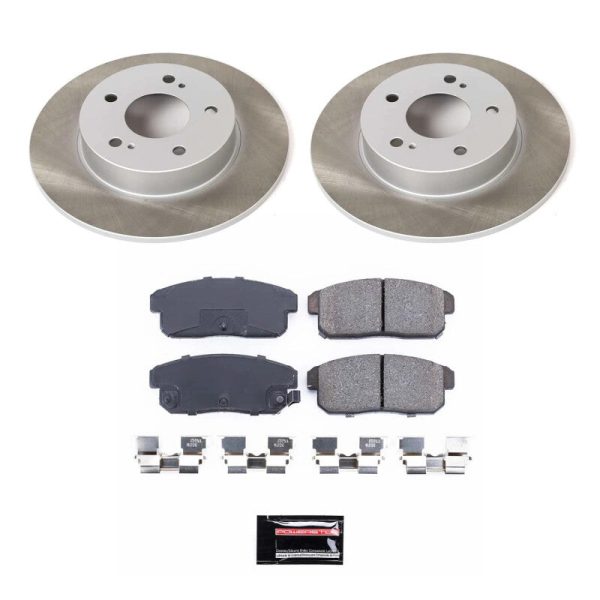 Power Stop 01-03 Nissan Maxima Rear Semi-Coated Rotor Kit Online now