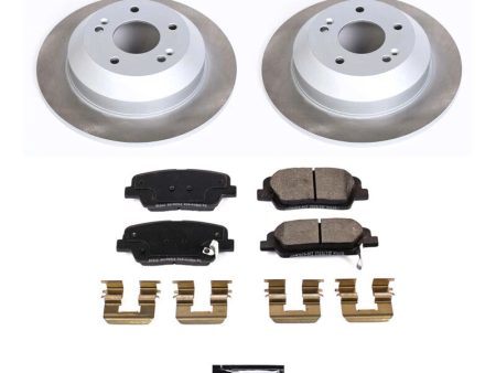 Power Stop 11-15 Kia Sorento Rear Semi-Coated Rotor Kit For Cheap