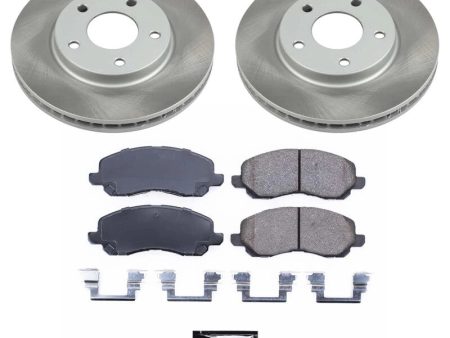 Power Stop 08-17 Mitsubishi Lancer Front Semi-Coated Rotor Kit Hot on Sale