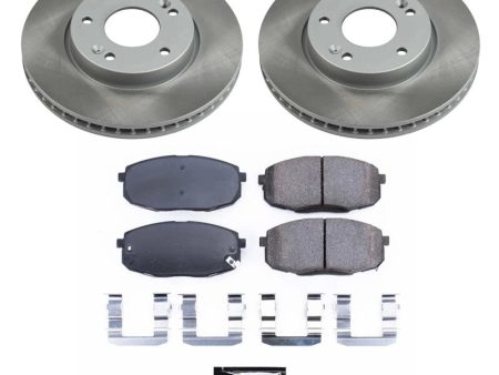 Power Stop 10-13 Kia Forte Koup Front Semi-Coated Rotor Kit Cheap