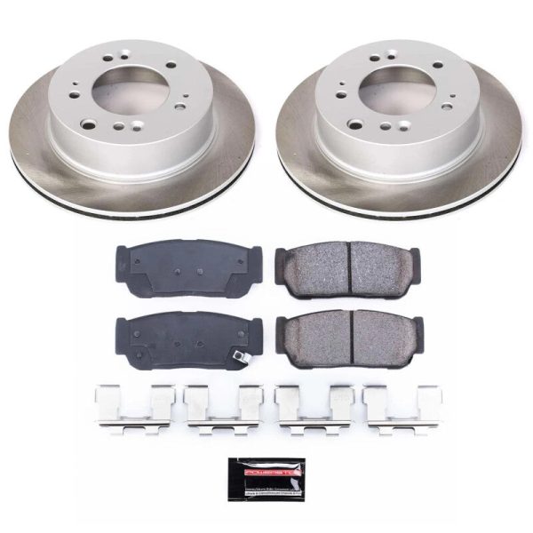 Power Stop 07-09 Kia Sorento Rear Semi-Coated Rotor Kit Fashion