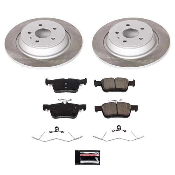 Power Stop 17-20 Ford Fusion Rear Semi-Coated Rotor Kit Cheap