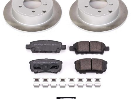 Power Stop 08-17 Mitsubishi Lancer Rear Semi-Coated Rotor Kit For Discount