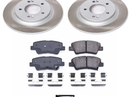 Power Stop 15-16 Kia Soul EV Rear Semi-Coated Rotor Kit For Discount