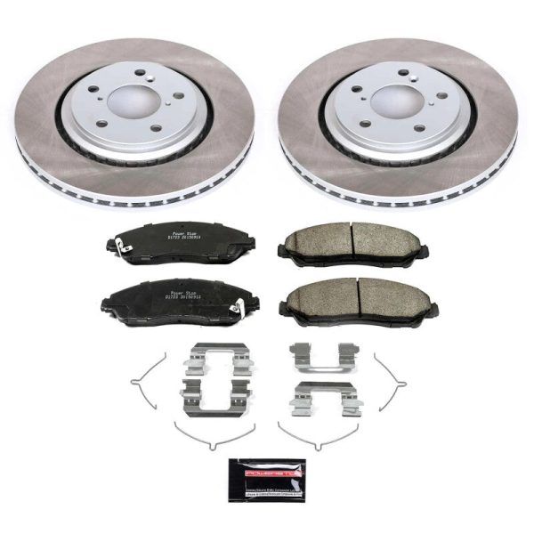 Power Stop 17-22 Honda Ridgeline Front Semi-Coated Rotor Kit Online Hot Sale