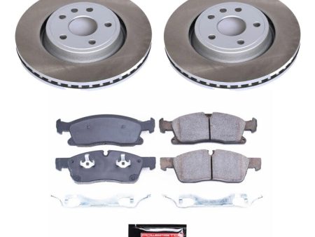 Power Stop 13-15 Jeep Grand Cherokee Front Semi-Coated Rotor Kit on Sale