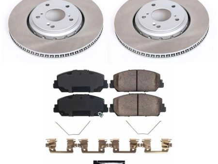 Power Stop 17-20 Honda Civic Front Semi-Coated Rotor Kit For Discount