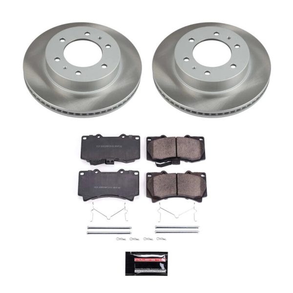 Power Stop 09-10 Hummer H3T Front Semi-Coated Rotor Kit For Cheap