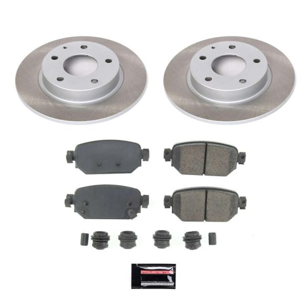 Power Stop 19-21 Mazda CX-3 Rear Semi-Coated Rotor Kit For Cheap