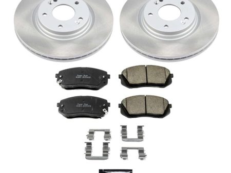 Power Stop 2015 Hyundai Sonata Front Semi-Coated Rotor Kit Hot on Sale