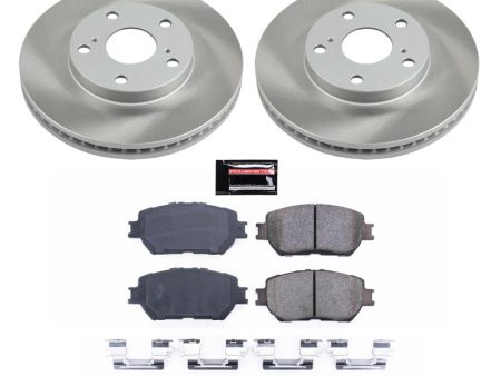 Power Stop 02-06 Toyota Camry Front Semi-Coated Rotor Kit Supply