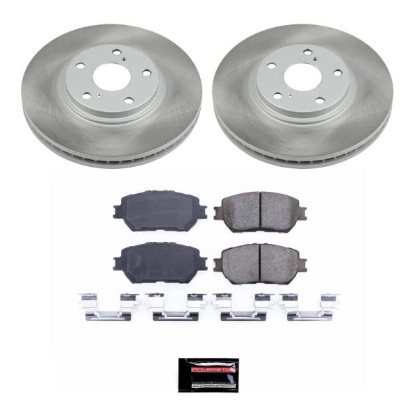 Power Stop 02-04 Toyota Camry Front Semi-Coated Rotor Kit Discount