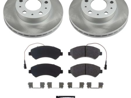 Power Stop 14-21 Ram ProMaster 3500 Front Semi-Coated Rotor Kit Fashion