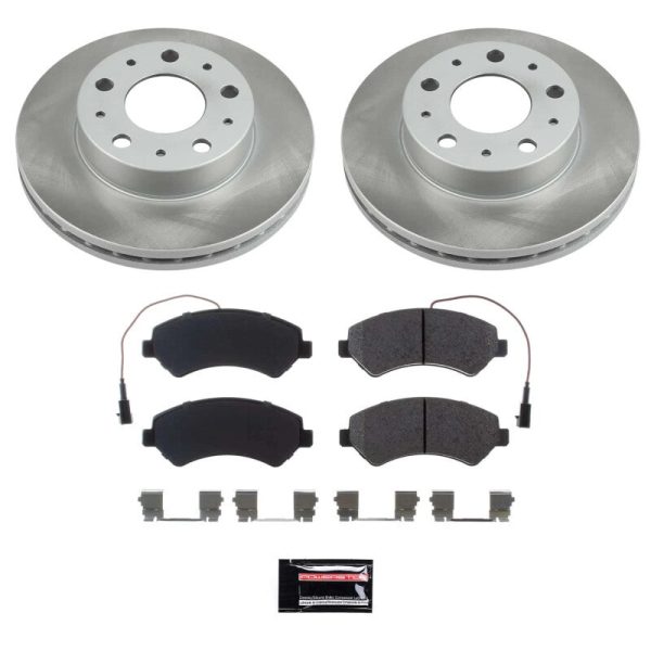 Power Stop 14-21 Ram ProMaster 3500 Front Semi-Coated Rotor Kit Fashion