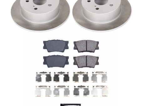 Power Stop 12-17 Toyota Camry Rear Semi-Coated Rotor Kit For Cheap