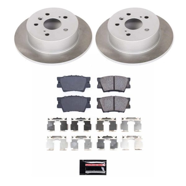 Power Stop 12-17 Toyota Camry Rear Semi-Coated Rotor Kit For Cheap