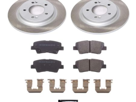 Power Stop 17-20 Kia Soul EV Rear Semi-Coated Rotor Kit Online Sale