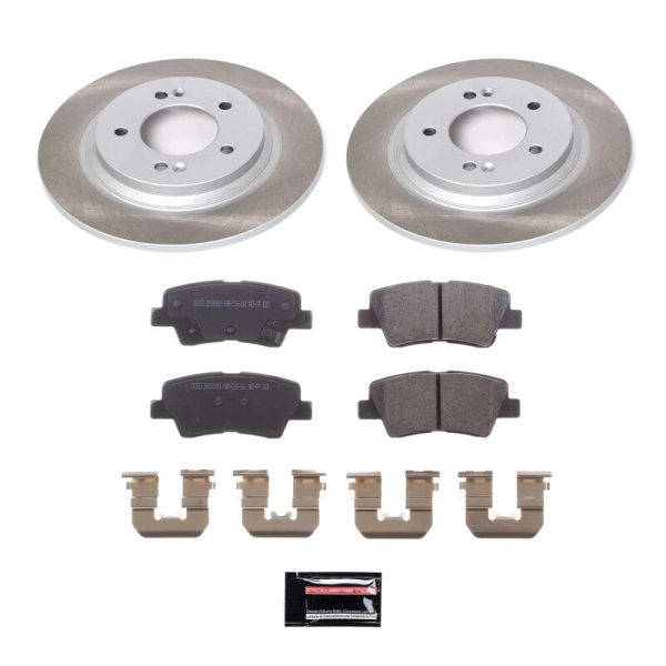 Power Stop 17-20 Kia Soul EV Rear Semi-Coated Rotor Kit Online Sale