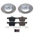 Power Stop 18-22 Volkswagen Tiguan Rear Semi-Coated Rotor Kit For Discount