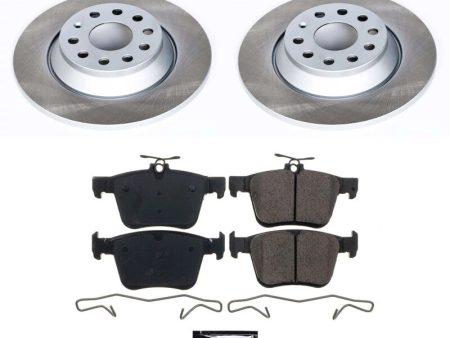 Power Stop 18-22 Volkswagen Tiguan Rear Semi-Coated Rotor Kit For Discount