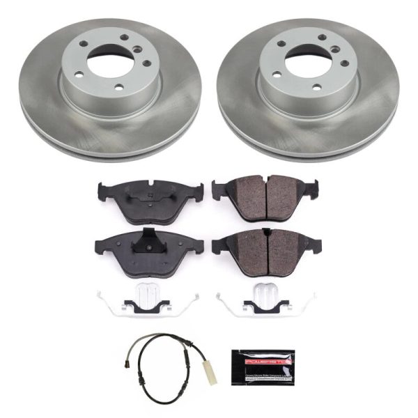 Power Stop 13-15 BMW X1 Front Semi-Coated Rotor Kit For Cheap