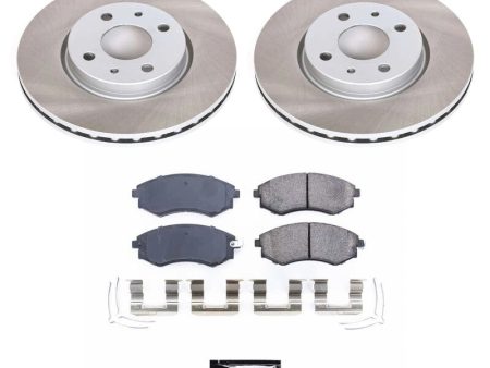 Power Stop 99-01 Hyundai Tiburon Front Semi-Coated Rotor Kit Cheap