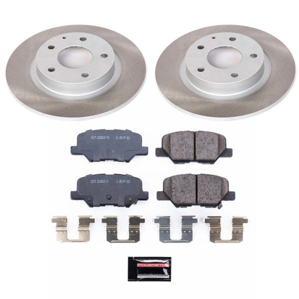 Power Stop 14-15 Mazda 6 Rear Semi-Coated Rotor Kit Supply