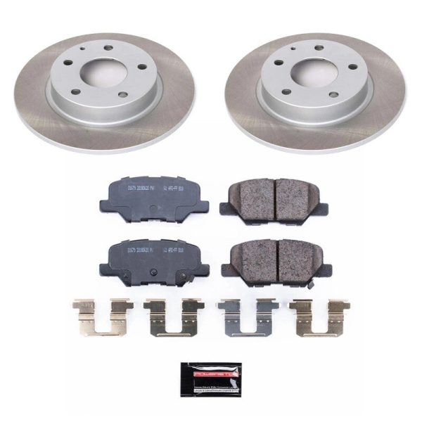 Power Stop 14-16 Mazda 3 Rear Semi-Coated Rotor Kit Supply