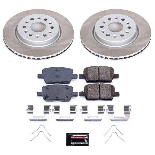 Power Stop 17-20 GMC Acadia Rear Semi-Coated Rotor Kit Cheap