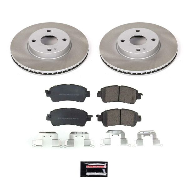 Power Stop 17-18 Toyota Yaris iA Front Semi-Coated Rotor Kit Sale