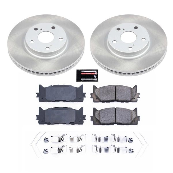 Power Stop 07-17 Toyota Camry Front Semi-Coated Rotor Kit Cheap