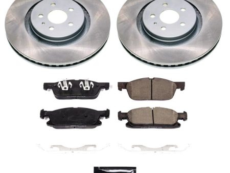 Power Stop 19-21 Lincoln Nautilus Front Semi-Coated Rotor Kit on Sale