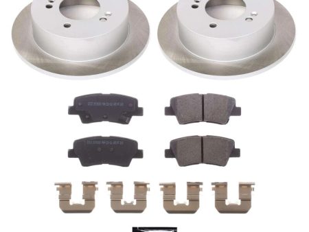 Power Stop 10-13 Kia Soul Rear Semi-Coated Rotor Kit Fashion