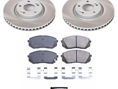 Power Stop 14-16 Kia Cadenza Front Semi-Coated Rotor Kit Fashion