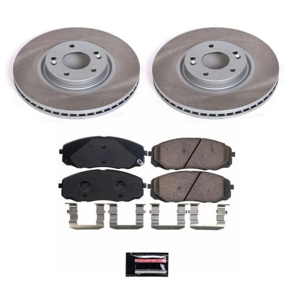 Power Stop 15-21 Kia Sedona Front Semi-Coated Rotor Kit Cheap