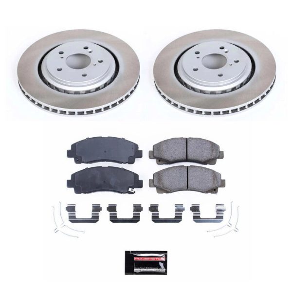 Power Stop 15-20 Acura TLX Front Semi-Coated Rotor Kit Supply