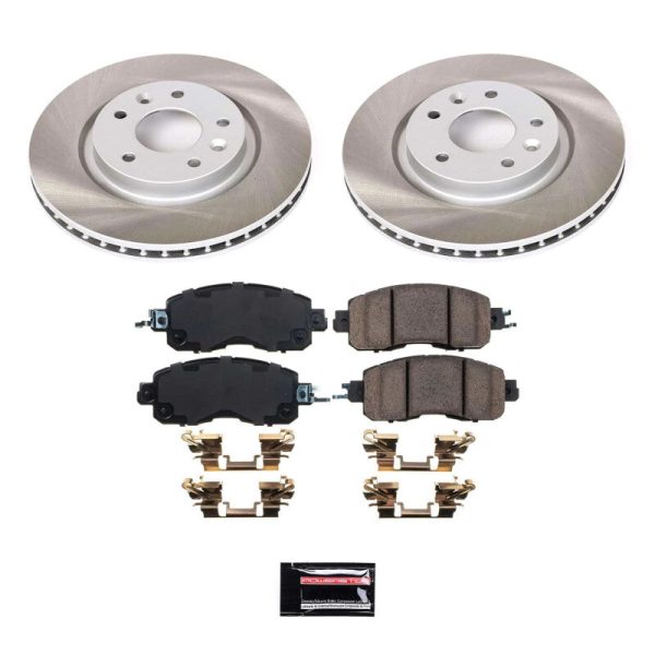 Power Stop 14-17 Nissan LEAF Front Semi-Coated Rotor Kit For Discount