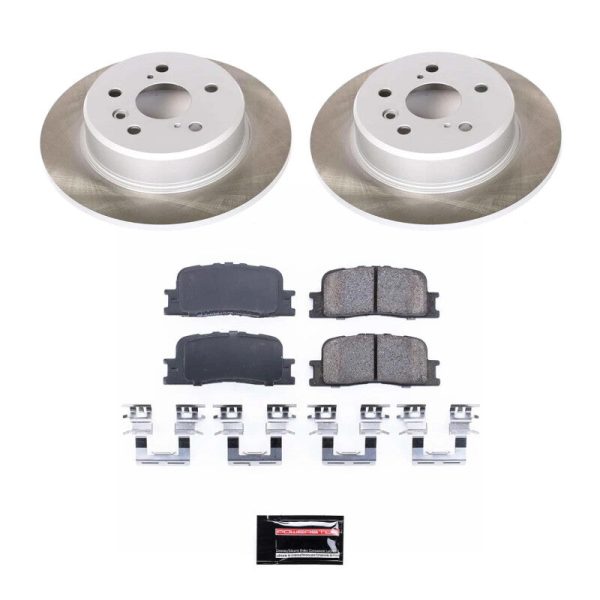 Power Stop 01-03 Toyota Highlander Rear Semi-Coated Rotor Kit For Discount