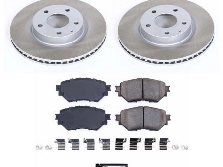 Power Stop 17-18 Mazda 3 Front Semi-Coated Rotor Kit Online Hot Sale