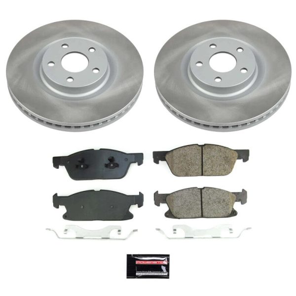 Power Stop 15-20 Ford Edge Front Semi-Coated Rotor Kit Online Sale