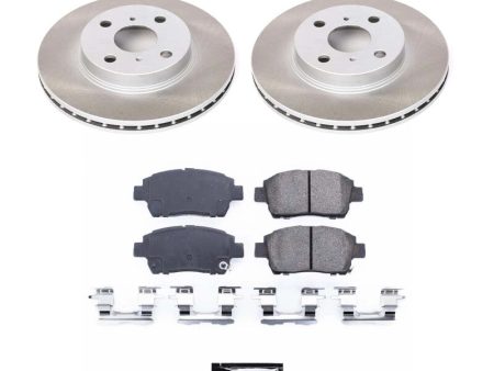 Power Stop 01-03 Toyota Prius Front Semi-Coated Rotor Kit For Cheap