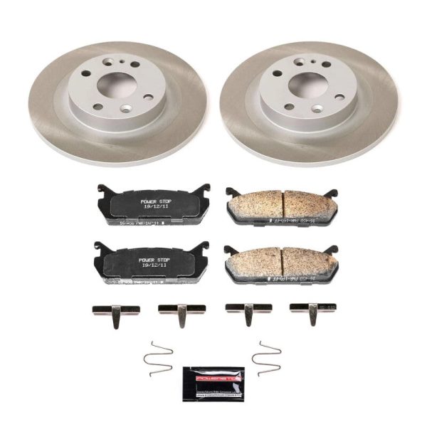 Power Stop 91-96 Mercury Tracer Rear Semi-Coated Rotor Kit Online