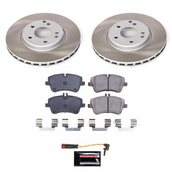 Power Stop 09-11 Mercedes-Benz SLK300 Front Semi-Coated Rotor Kit Online Sale